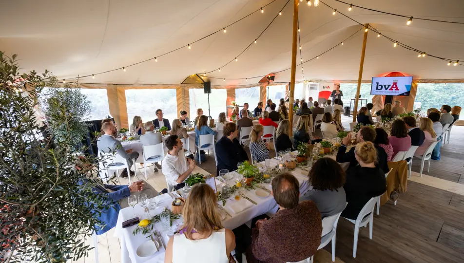 overview van aanwezigen tijdens bvA CMO diner