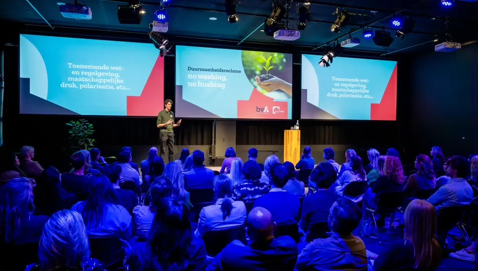 bvA Jasper Bronner spreker tijdens duurzaamheidsevent