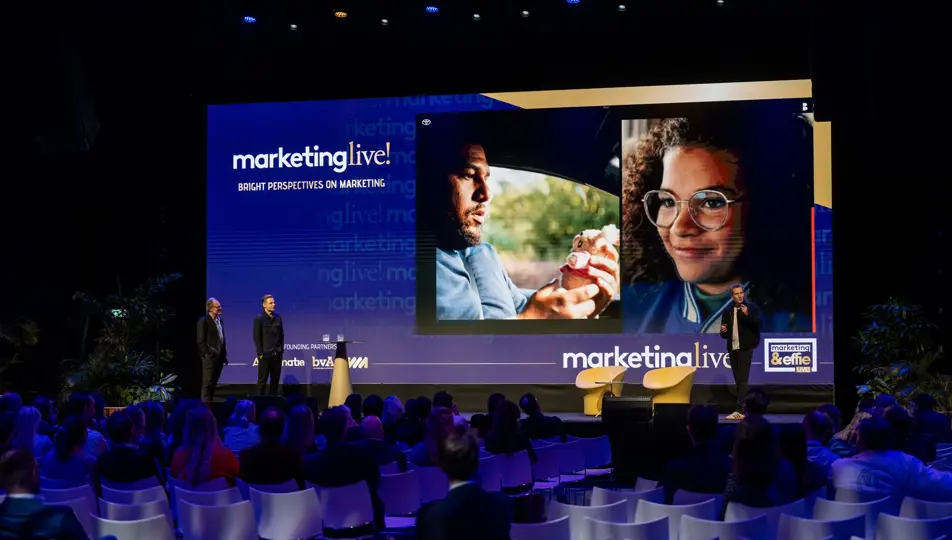 Presentatie op het  hoofdpodium MarketingLive! 2025
