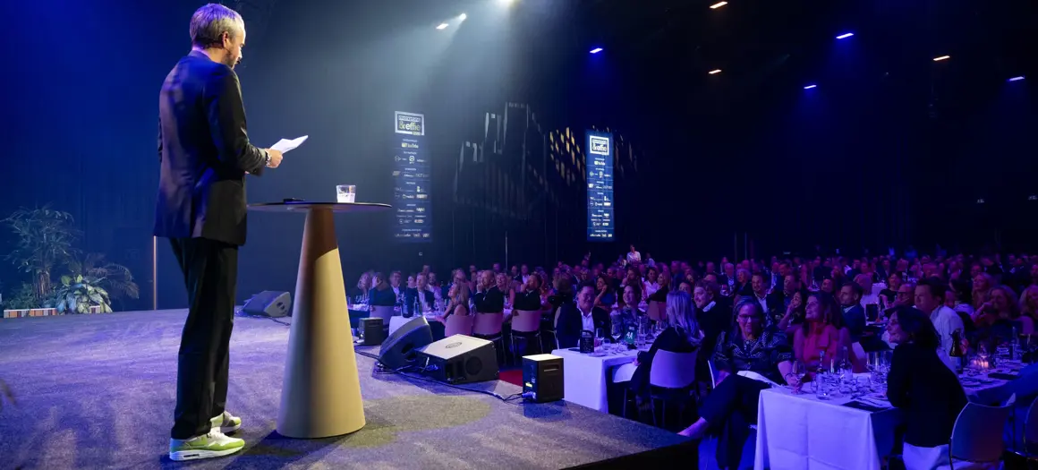 Jordi van de Bovenkamp tijdens Effie Awards 2024