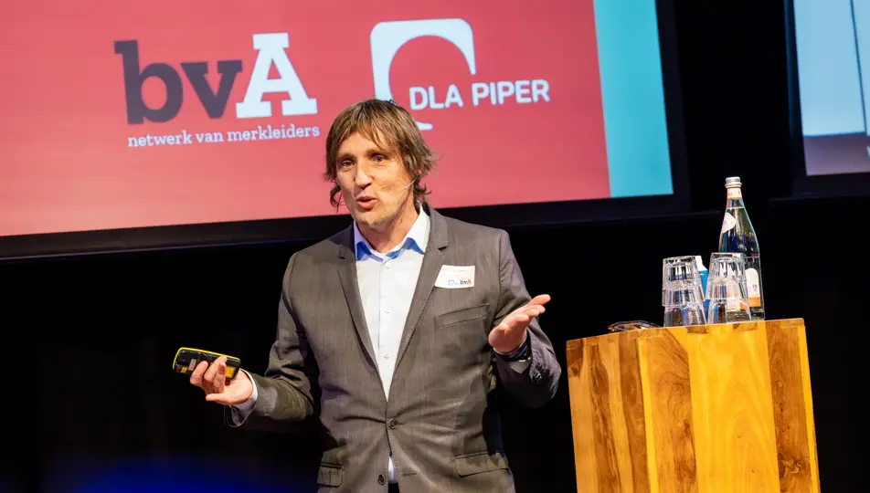 Spreker Richard van Schaik tijdens bvA duurzaamheidsevent 
